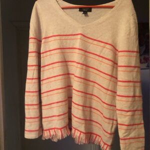 Womens v Neck cashmere Sweater -